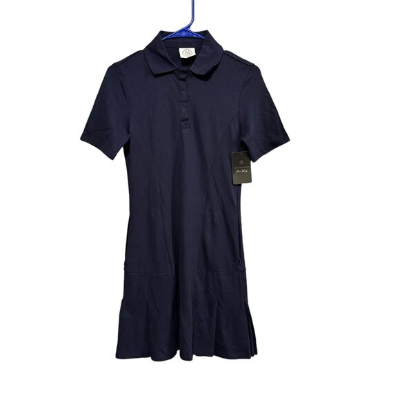 NWT Sage Collective Women's Tennis Dress Size XS Navy Polo Golf Zipper Pockets - Picture 1 of 6